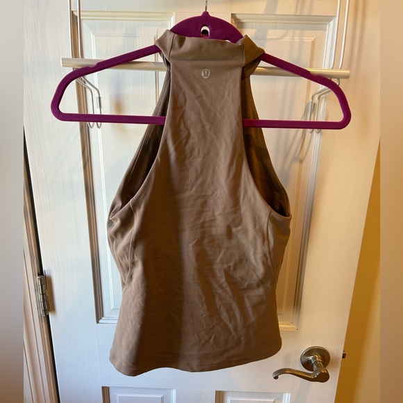 Lululemon Athletica Tan High Neck Tank Top - Picture 1 of 2